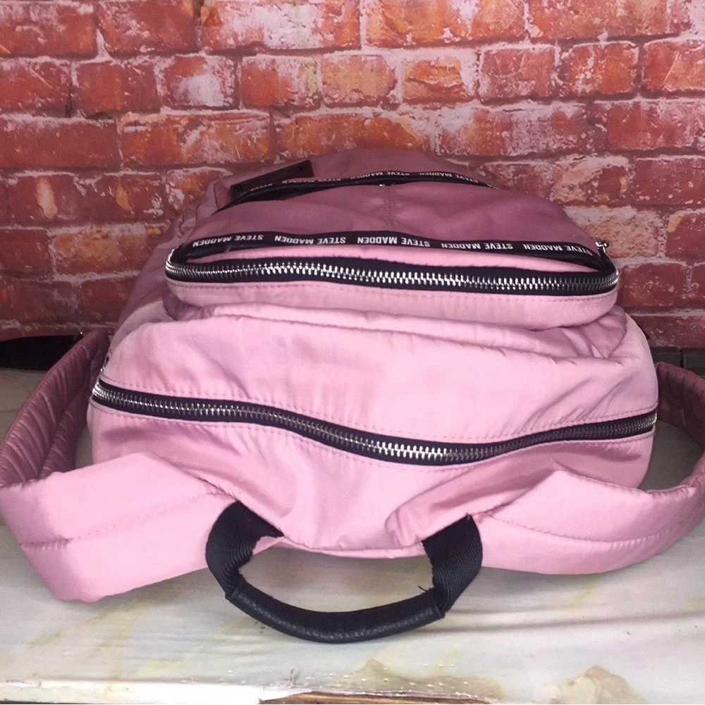 Steve Madden Pink Nylon Mini Force Backpack